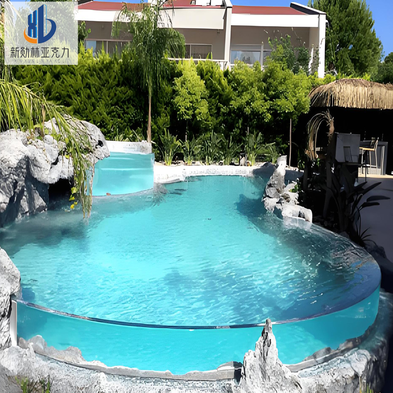 Acrylic round swimming pool